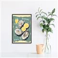 Picture of Oysters Poster _GroupedProduct_Rectangle_Portrait_Canvas_Framed_