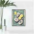 Picture of Oysters Poster _GroupedProduct_Rectangle_Portrait_Canvas_Framed_
