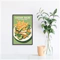 Picture of Caesar Salad Poster _GroupedProduct_Rectangle_Portrait_Canvas_Framed_