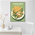 Picture of Caesar Salad Poster _GroupedProduct_Rectangle_Portrait_Canvas_Framed_