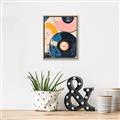 Picture of Retro Vinyl Records Poster _GroupedProduct_Rectangle_Portrait_Canvas_Framed_