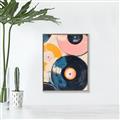 Picture of Retro Vinyl Records Poster _GroupedProduct_Rectangle_Portrait_Canvas_Framed_