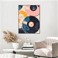 Picture of Retro Vinyl Records Poster _GroupedProduct_Rectangle_Portrait_Canvas_Framed_
