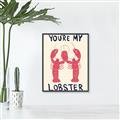 Picture of You are My Lobster Poster _GroupedProduct_Rectangle_Portrait_Canvas_Framed_
