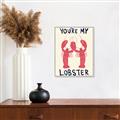 Picture of You are My Lobster Poster _GroupedProduct_Rectangle_Portrait_Canvas_Framed_
