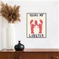 Picture of You are My Lobster Poster _GroupedProduct_Rectangle_Portrait_Canvas_Framed_