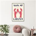 Picture of You are My Lobster Poster _GroupedProduct_Rectangle_Portrait_Canvas_Framed_