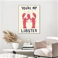 Picture of You are My Lobster Poster _GroupedProduct_Rectangle_Portrait_Canvas_Framed_