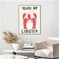 Picture of You are My Lobster Poster _GroupedProduct_Rectangle_Portrait_Canvas_Framed_