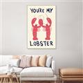 Picture of You are My Lobster Poster _GroupedProduct_Rectangle_Portrait_Canvas_Framed_