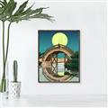 Picture of Japanese Bridge _GroupedProduct_Rectangle_Portrait_Canvas_Framed_