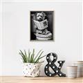 Picture of Potty Pooch _GroupedProduct_Rectangle_Portrait_Canvas_Framed_