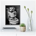 Picture of Potty Pooch _GroupedProduct_Rectangle_Portrait_Canvas_Framed_
