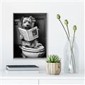 Picture of Potty Pooch _GroupedProduct_Rectangle_Portrait_Canvas_Framed_