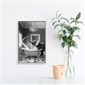 Picture of Joyful Elephant Bath Time _GroupedProduct_Rectangle_Portrait_Canvas_Framed_