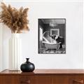 Picture of Joyful Elephant Bath Time _GroupedProduct_Rectangle_Portrait_Canvas_Framed_