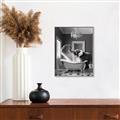 Picture of Joyful Elephant Bath Time _GroupedProduct_Rectangle_Portrait_Canvas_Framed_