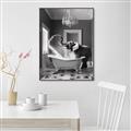 Picture of Joyful Elephant Bath Time _GroupedProduct_Rectangle_Portrait_Canvas_Framed_