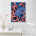 Picture of Tentacle Whirl Poster _GroupedProduct_Rectangle_Portrait_Canvas_Framed_