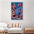 Picture of Tentacle Whirl Poster _GroupedProduct_Rectangle_Portrait_Canvas_Framed_