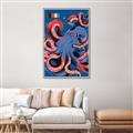 Picture of Tentacle Whirl Poster _GroupedProduct_Rectangle_Portrait_Canvas_Framed_