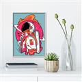 Picture of Space Explorer Poster _GroupedProduct_Rectangle_Portrait_Canvas_Framed_