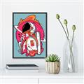 Picture of Space Explorer Poster _GroupedProduct_Rectangle_Portrait_Canvas_Framed_