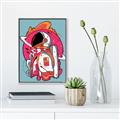 Picture of Space Explorer Poster _GroupedProduct_Rectangle_Portrait_Canvas_Framed_