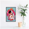 Picture of Space Explorer Poster _GroupedProduct_Rectangle_Portrait_Canvas_Framed_
