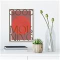 Picture of Good Morning Typography Poster _GroupedProduct_Rectangle_Portrait_Canvas_Framed_