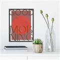 Picture of Good Morning Typography Poster _GroupedProduct_Rectangle_Portrait_Canvas_Framed_