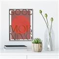 Picture of Good Morning Typography Poster _GroupedProduct_Rectangle_Portrait_Canvas_Framed_