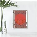 Picture of Good Morning Typography Poster _GroupedProduct_Rectangle_Portrait_Canvas_Framed_
