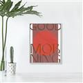 Picture of Good Morning Typography Poster _GroupedProduct_Rectangle_Portrait_Canvas_Framed_