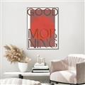 Picture of Good Morning Typography Poster _GroupedProduct_Rectangle_Portrait_Canvas_Framed_