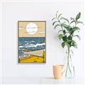 Picture of Summer Vacation Poster _GroupedProduct_Rectangle_Portrait_Canvas_Framed_