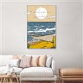 Picture of Summer Vacation Poster _GroupedProduct_Rectangle_Portrait_Canvas_Framed_