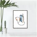 Picture of Retro Walkman Poster _GroupedProduct_Rectangle_Portrait_Canvas_Framed_