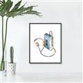 Picture of Retro Walkman Poster _GroupedProduct_Rectangle_Portrait_Canvas_Framed_