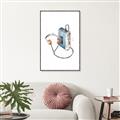 Picture of Retro Walkman Poster _GroupedProduct_Rectangle_Portrait_Canvas_Framed_