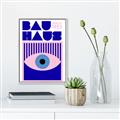 Picture of Bauhaus Eye Poster _GroupedProduct_Rectangle_Portrait_Canvas_Framed_