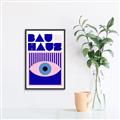 Picture of Bauhaus Eye Poster _GroupedProduct_Rectangle_Portrait_Canvas_Framed_