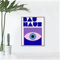 Picture of Bauhaus Eye Poster _GroupedProduct_Rectangle_Portrait_Canvas_Framed_
