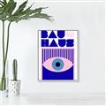 Picture of Bauhaus Eye Poster _GroupedProduct_Rectangle_Portrait_Canvas_Framed_