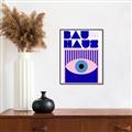 Picture of Bauhaus Eye Poster _GroupedProduct_Rectangle_Portrait_Canvas_Framed_
