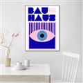 Picture of Bauhaus Eye Poster _GroupedProduct_Rectangle_Portrait_Canvas_Framed_