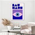 Picture of Bauhaus Eye Poster _GroupedProduct_Rectangle_Portrait_Canvas_Framed_