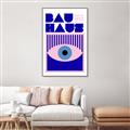 Picture of Bauhaus Eye Poster _GroupedProduct_Rectangle_Portrait_Canvas_Framed_