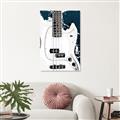 Picture of Retro White guitar Poster _GroupedProduct_Rectangle_Portrait_Unframed_Print_Only_
