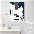 Picture of Retro White guitar Poster _GroupedProduct_Rectangle_Portrait_Unframed_Print_Only_